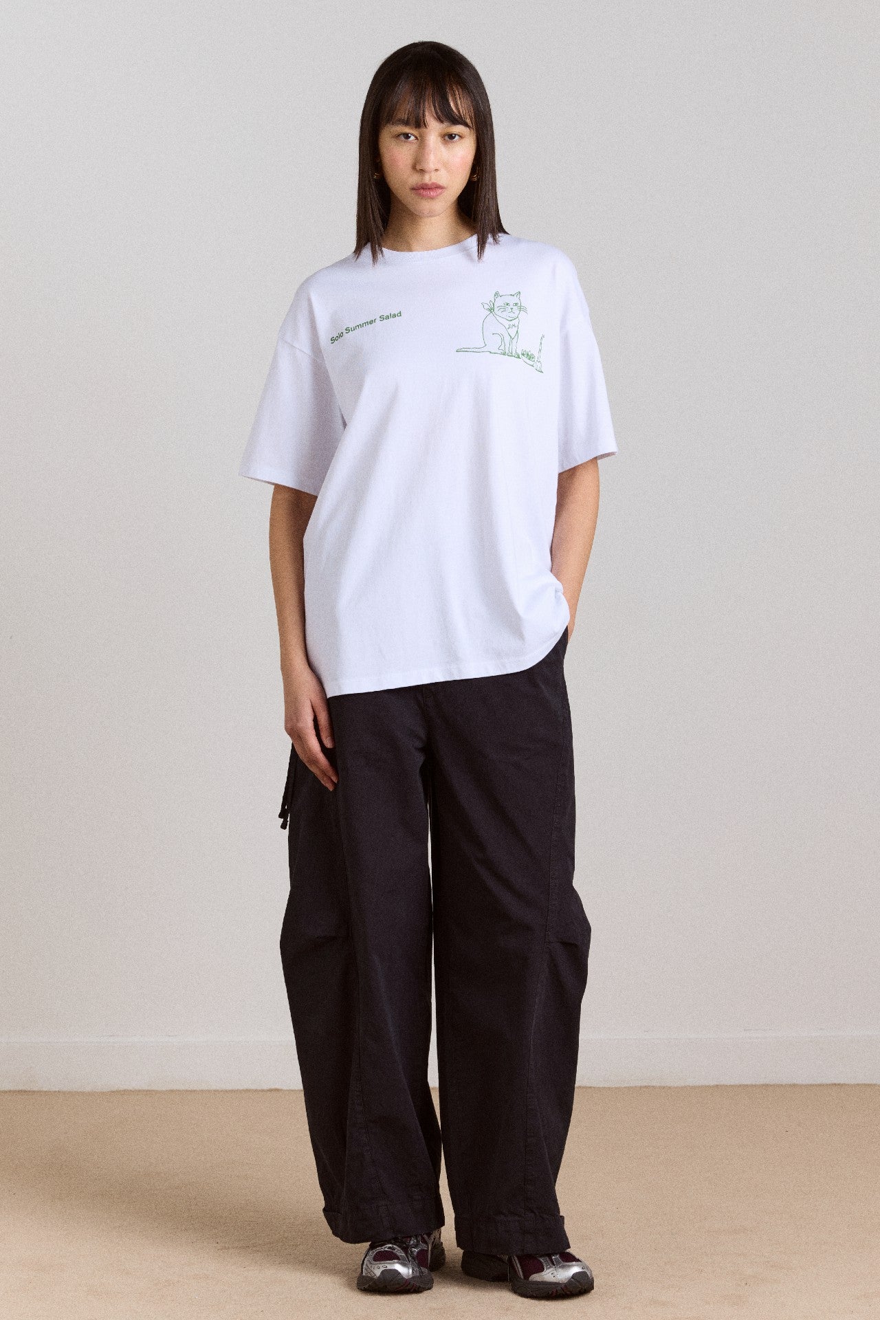 Damson Madder solo salad graphic tee - white
