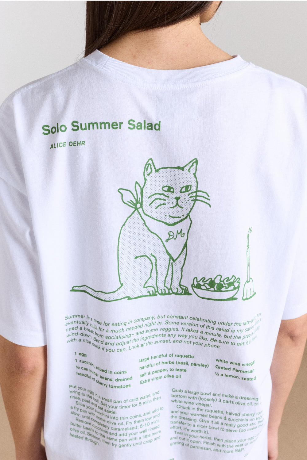 Damson Madder solo salad graphic tee - white