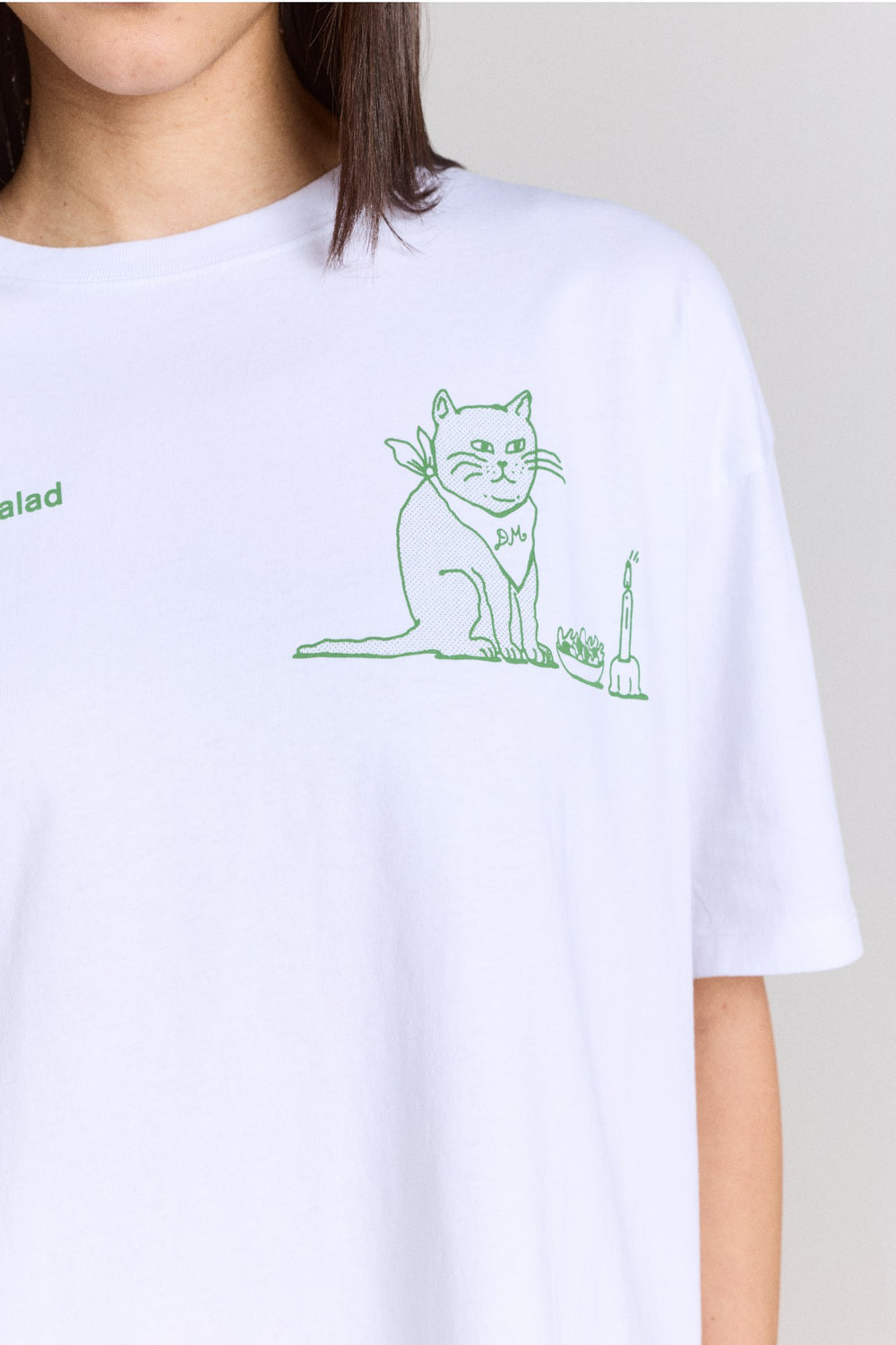 Damson Madder solo salad graphic tee - white