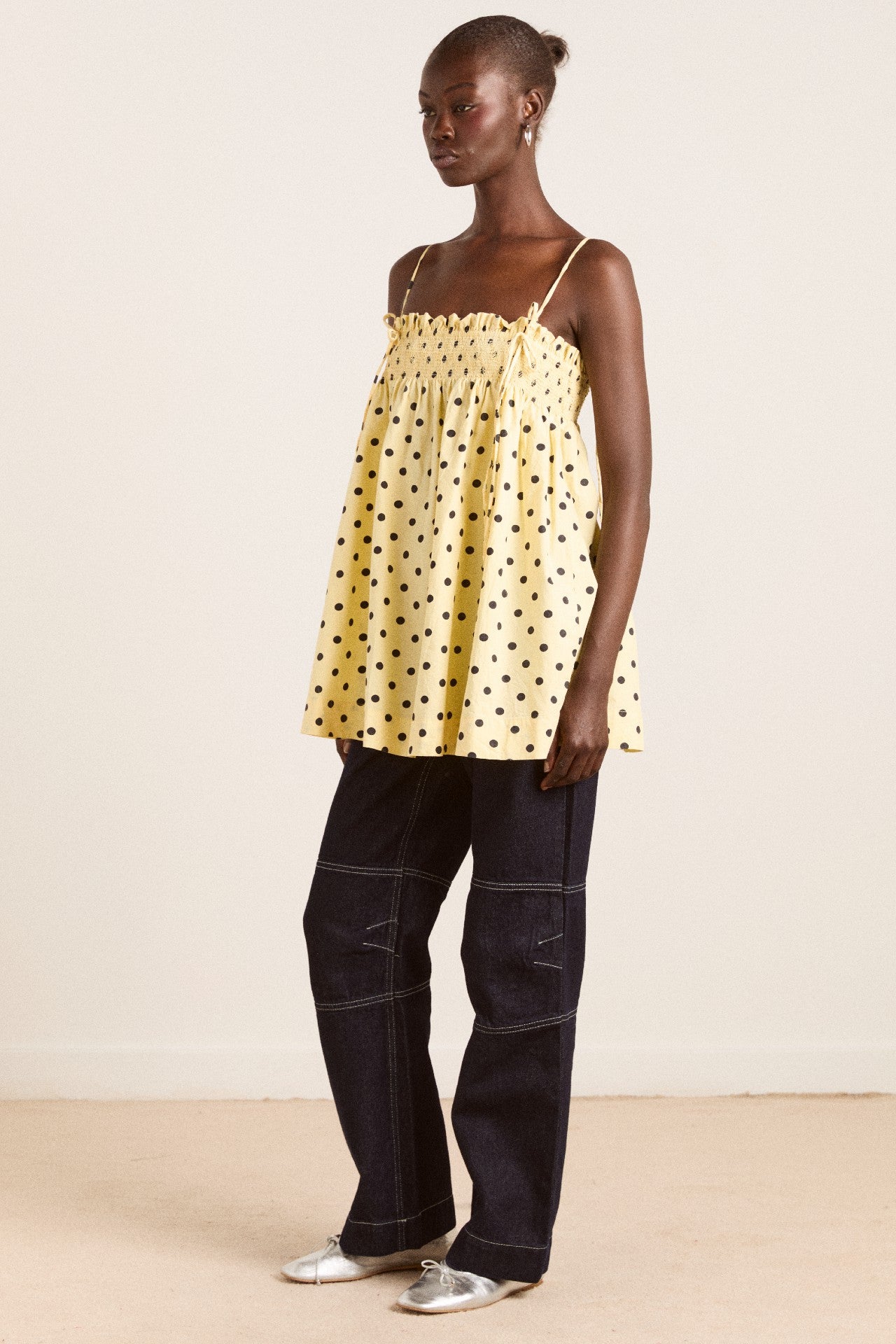 Damson Madder lilo mini dress- butter spot