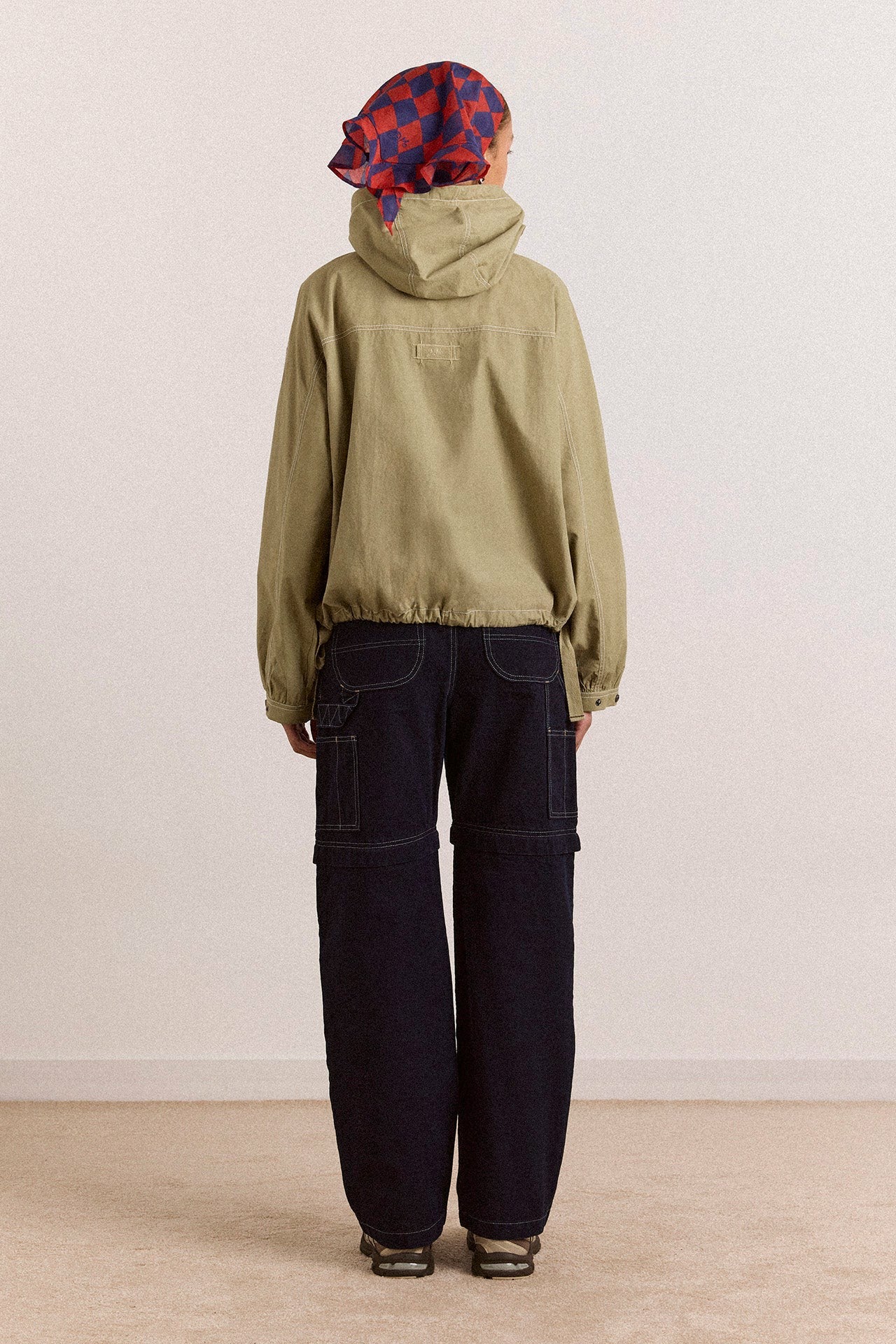 Damson Madder pre-order blake hooded jacket - sage