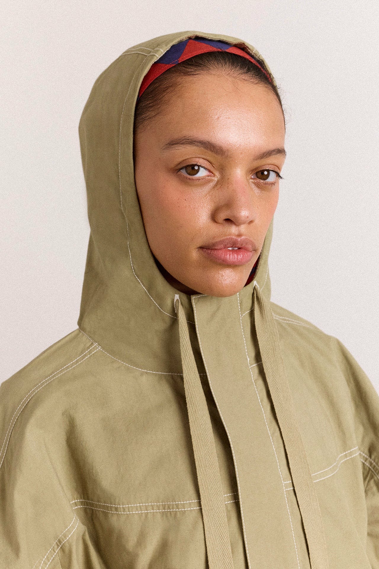 Damson Madder pre-order blake hooded jacket - sage