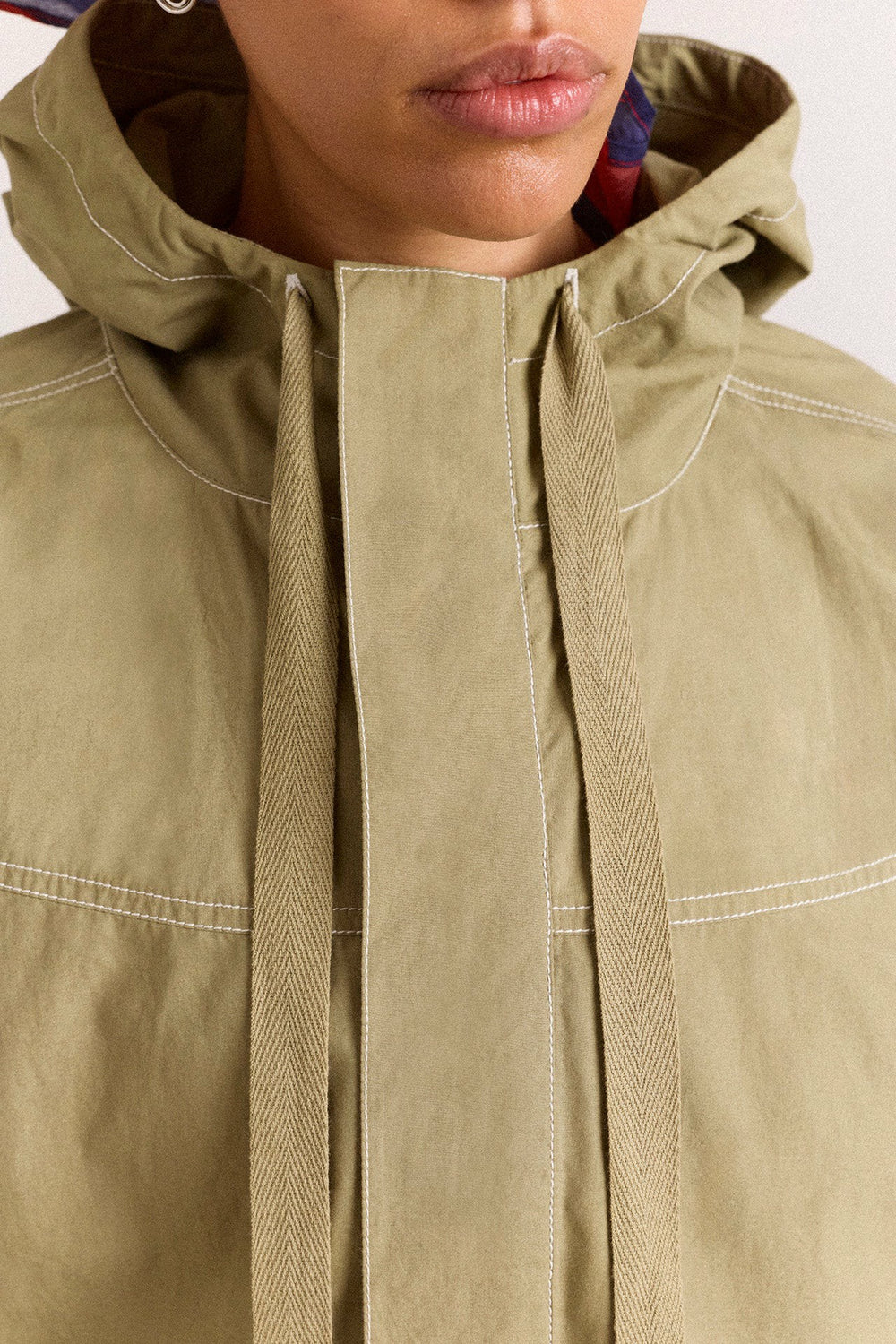 Damson Madder pre-order blake hooded jacket - sage