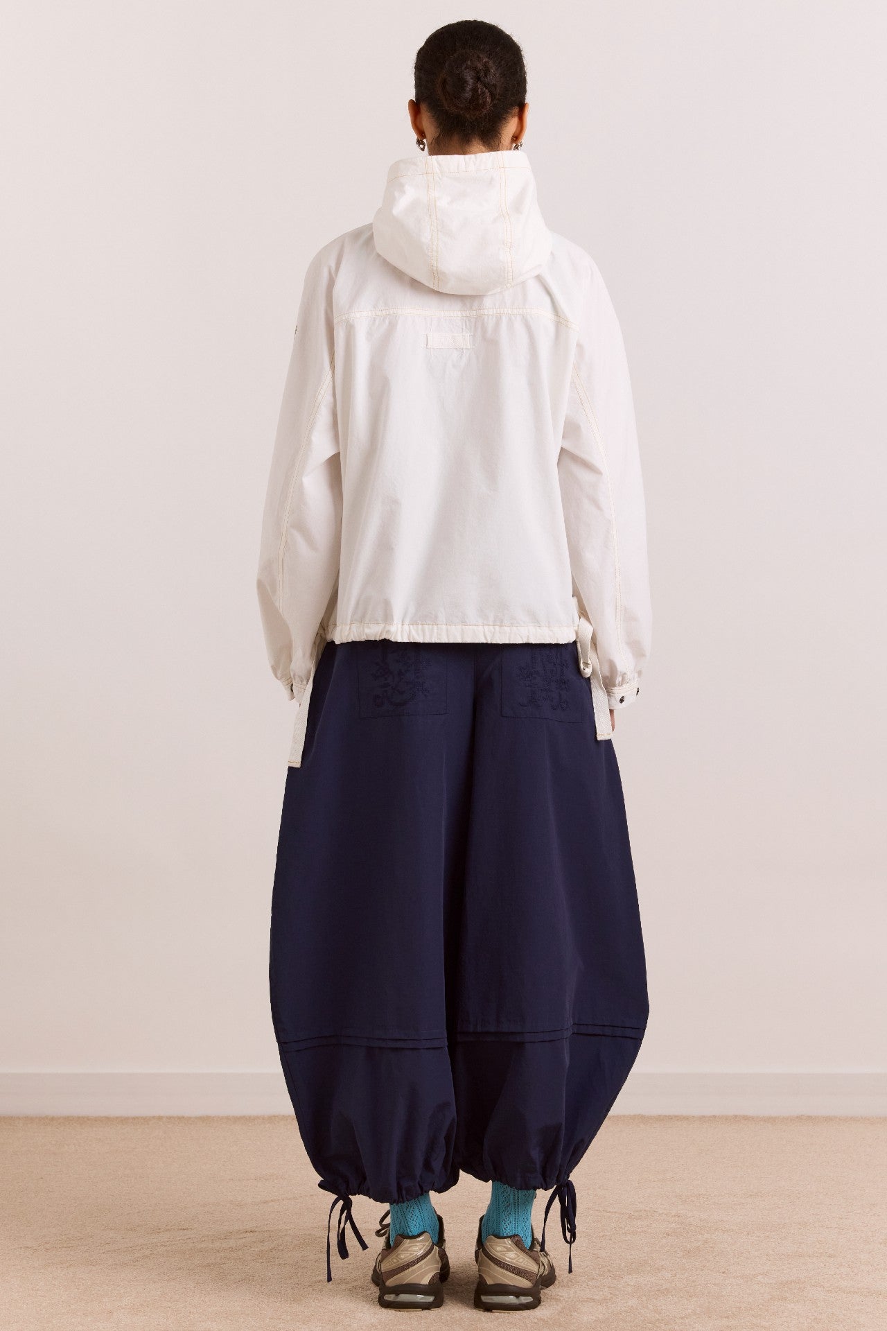 Damson Madder blake hooded jacket - ecru