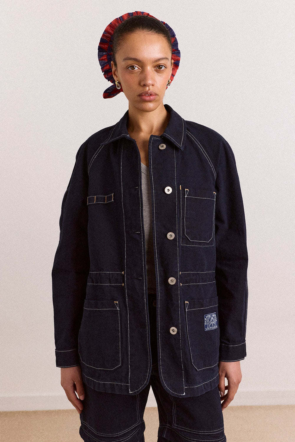Damson Madder julia workwear denim jacket