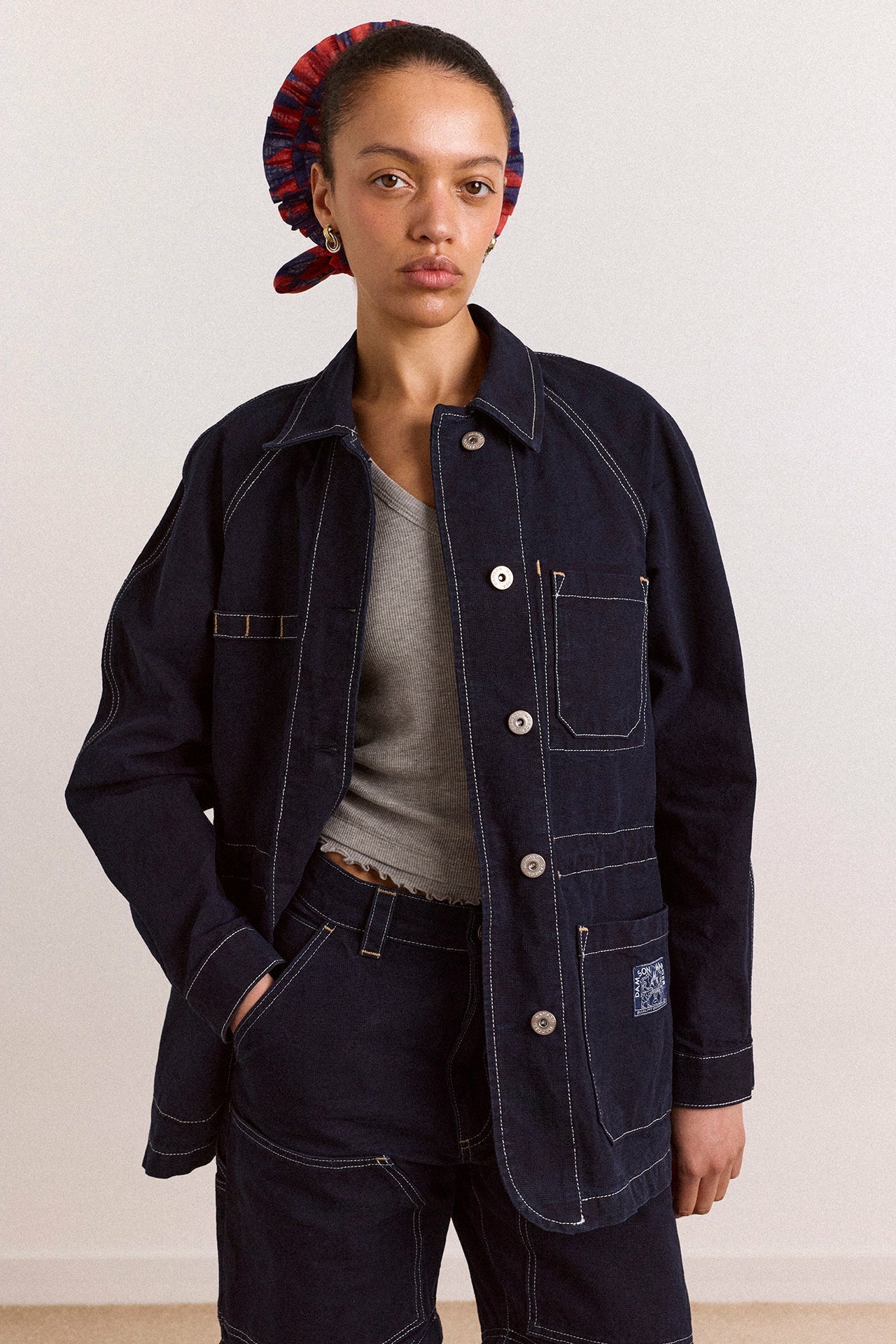 Damson Madder julia workwear denim jacket