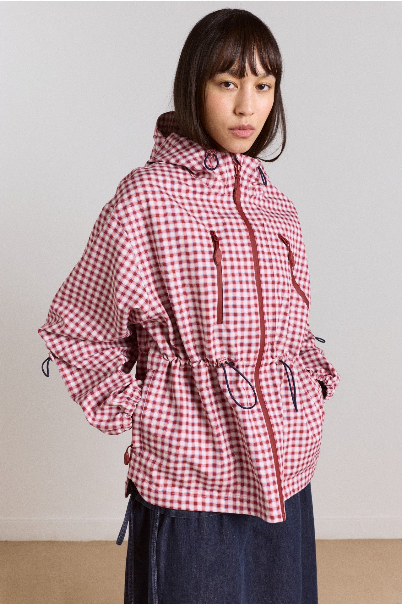 Damson Madder matilda raincoat - cherry gingham