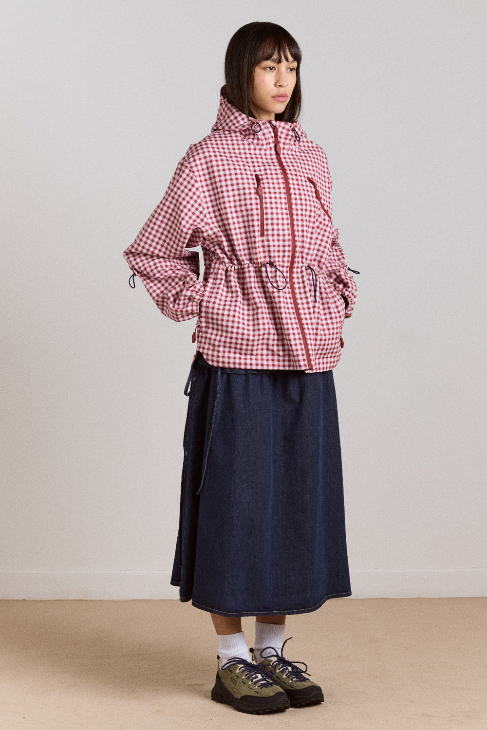 Damson Madder matilda raincoat - cherry gingham