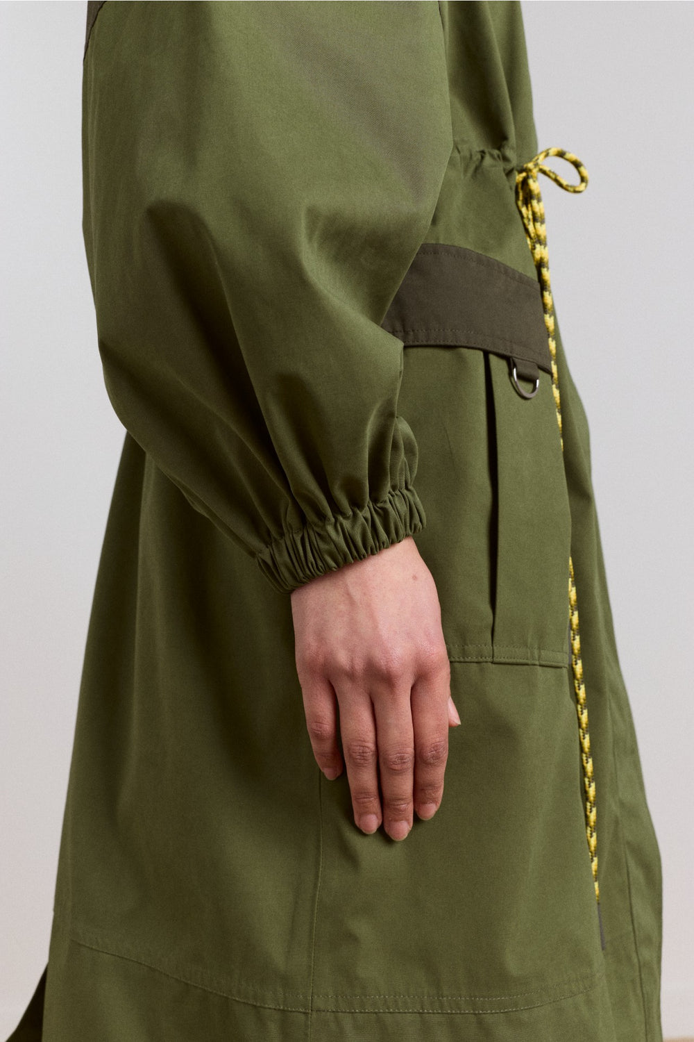 Damson Madder logan waterproof raincoat - forest