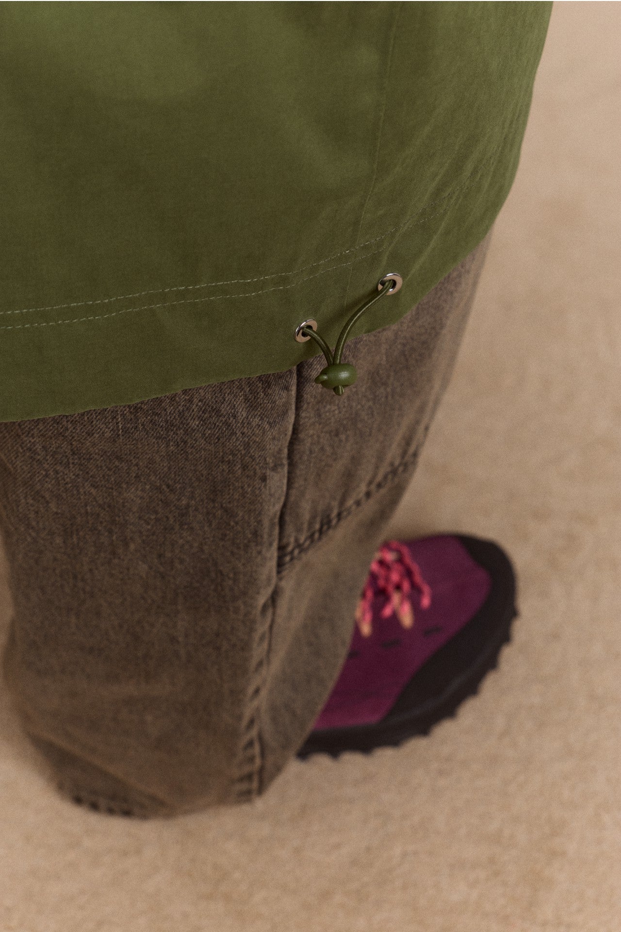 Damson Madder logan waterproof raincoat - forest