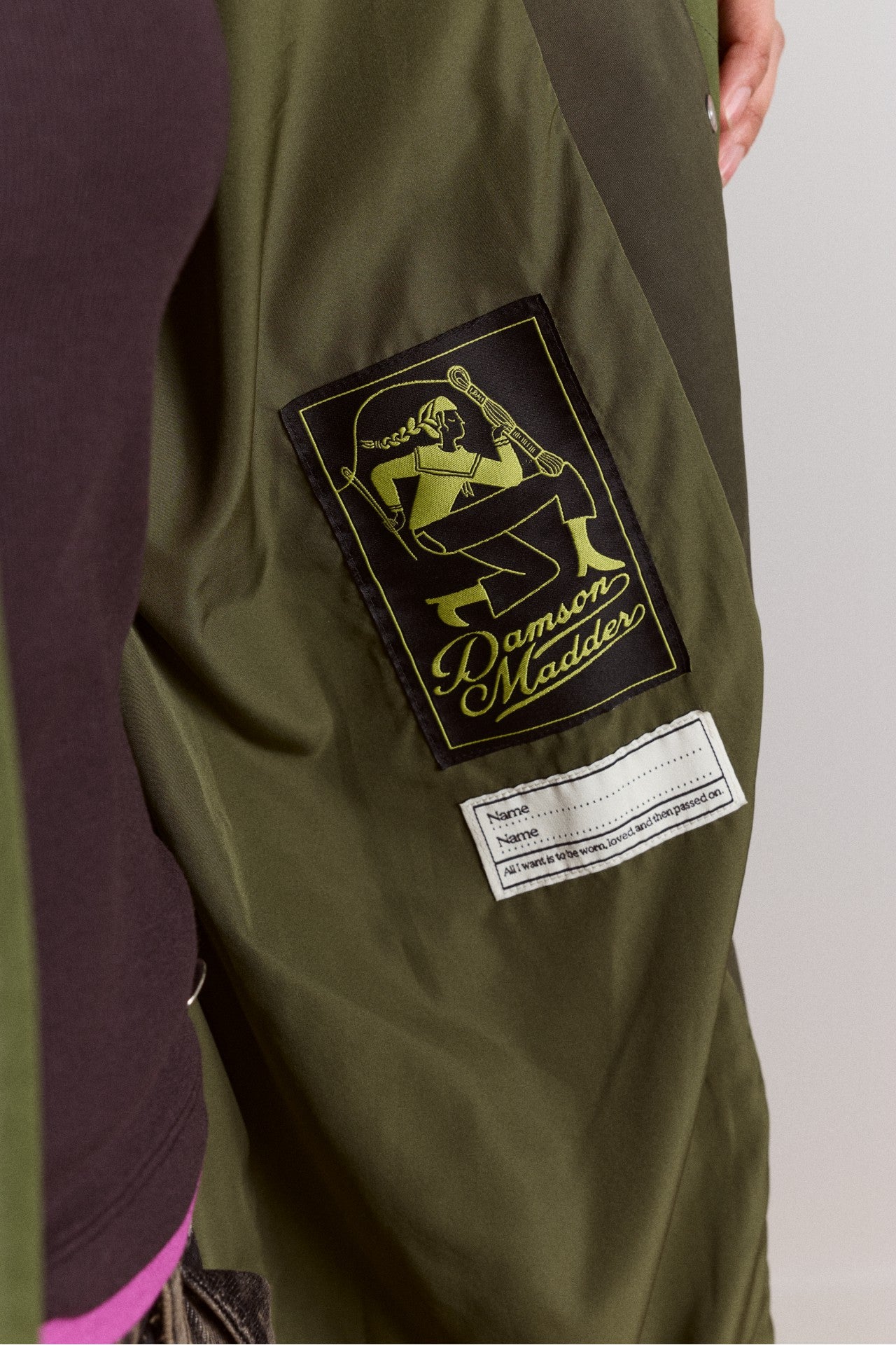 Damson Madder logan waterproof raincoat - forest