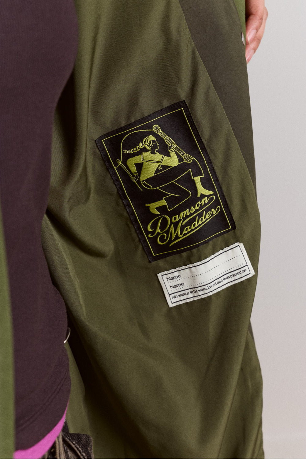 Damson Madder logan waterproof raincoat - forest