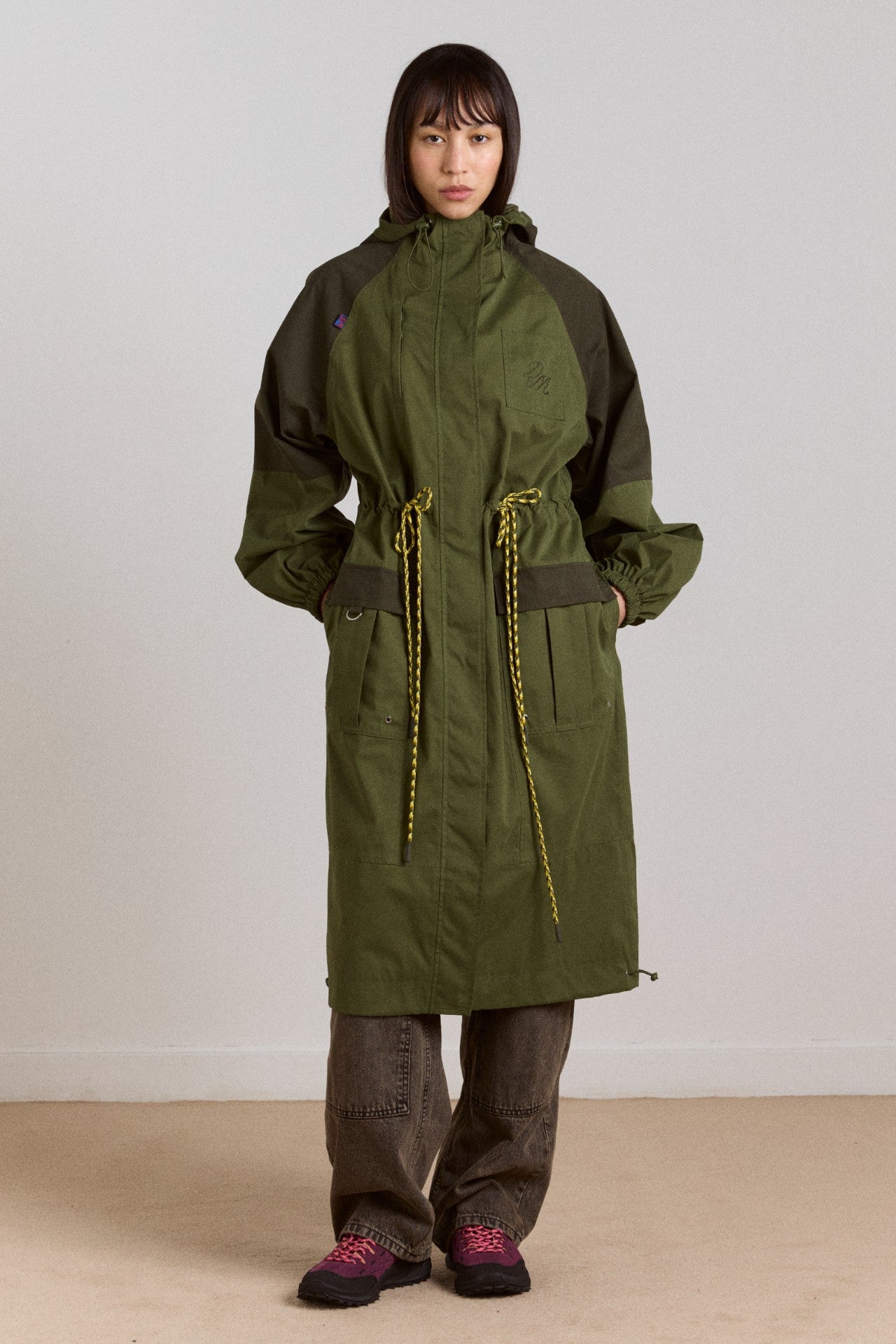 Damson Madder logan waterproof raincoat - forest