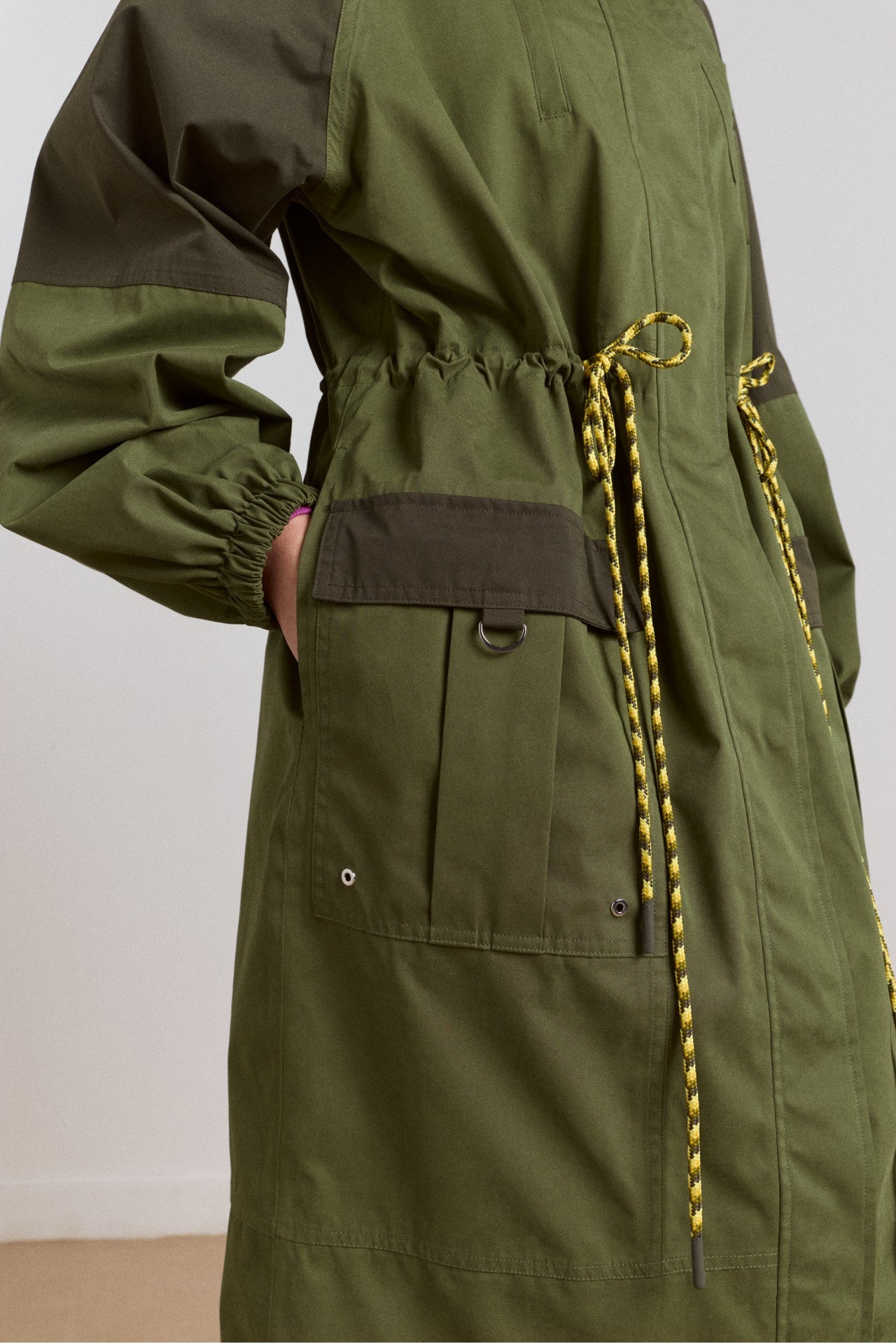 Damson Madder logan waterproof raincoat - forest