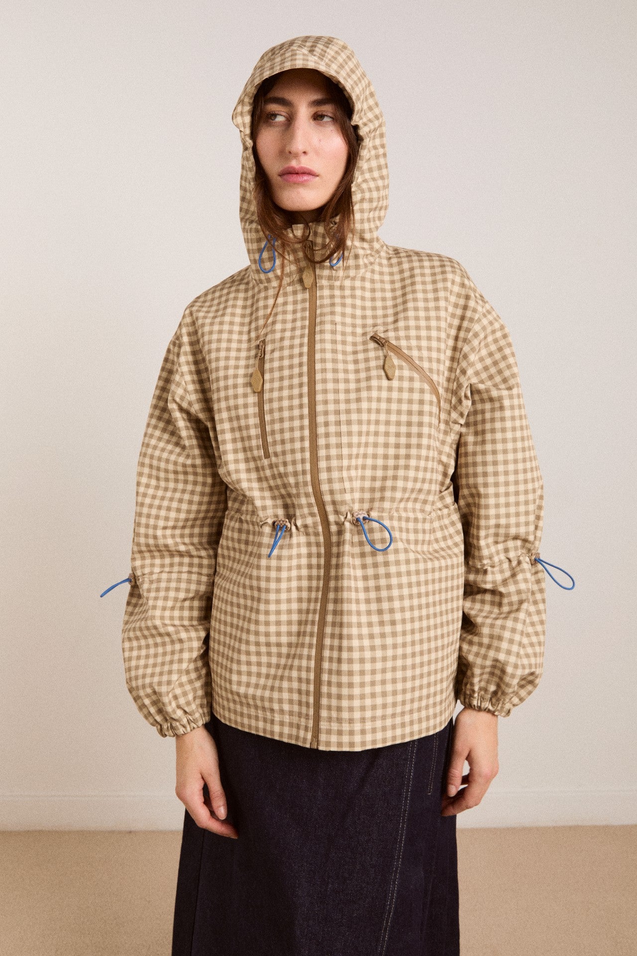Damson Madder matilda raincoat - gingham