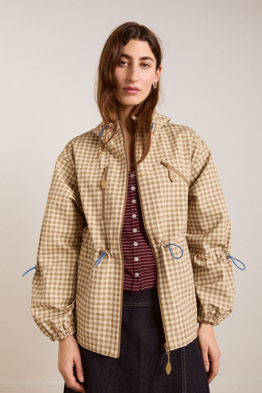 Damson Madder matilda raincoat - gingham
