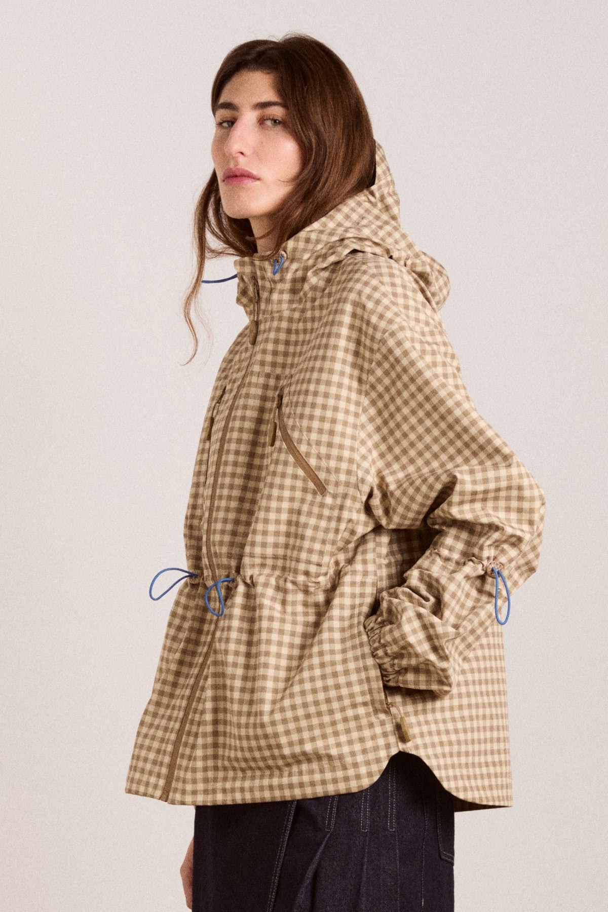 Damson Madder matilda raincoat - gingham