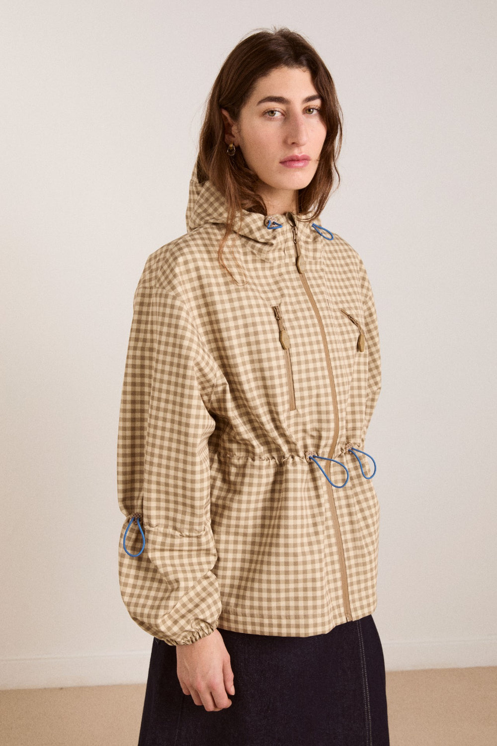 Damson Madder matilda raincoat - gingham