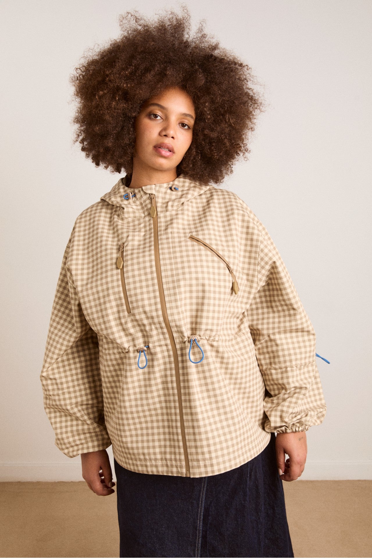 Damson Madder matilda raincoat - gingham