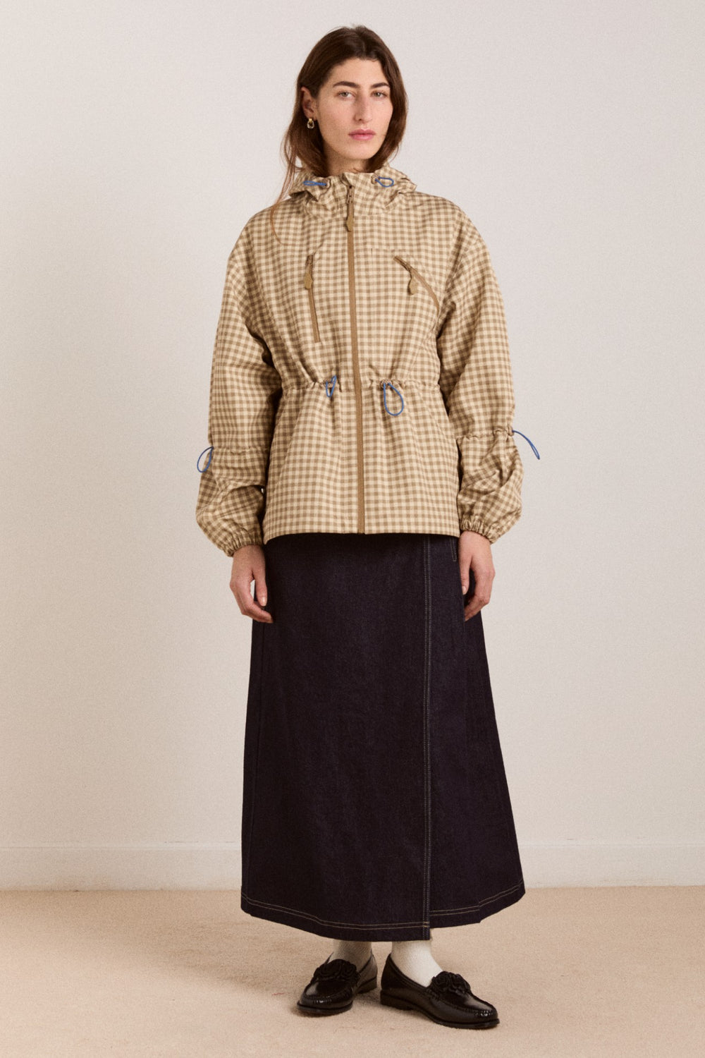 Damson Madder matilda raincoat - gingham