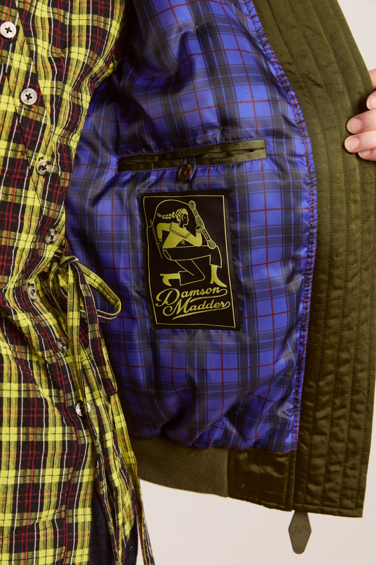 Damson Madder joanie bomber - olive