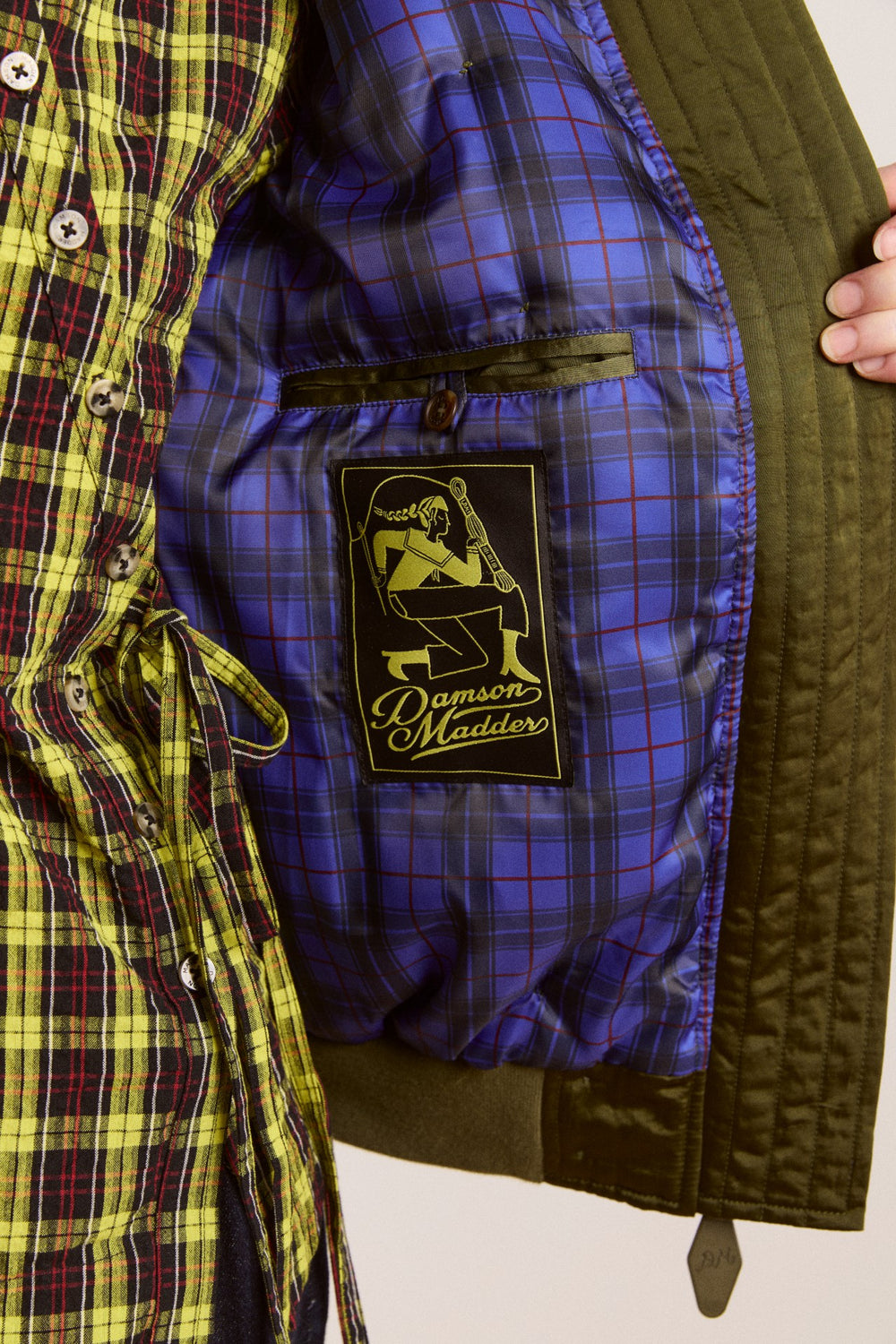 Damson Madder joanie bomber - olive
