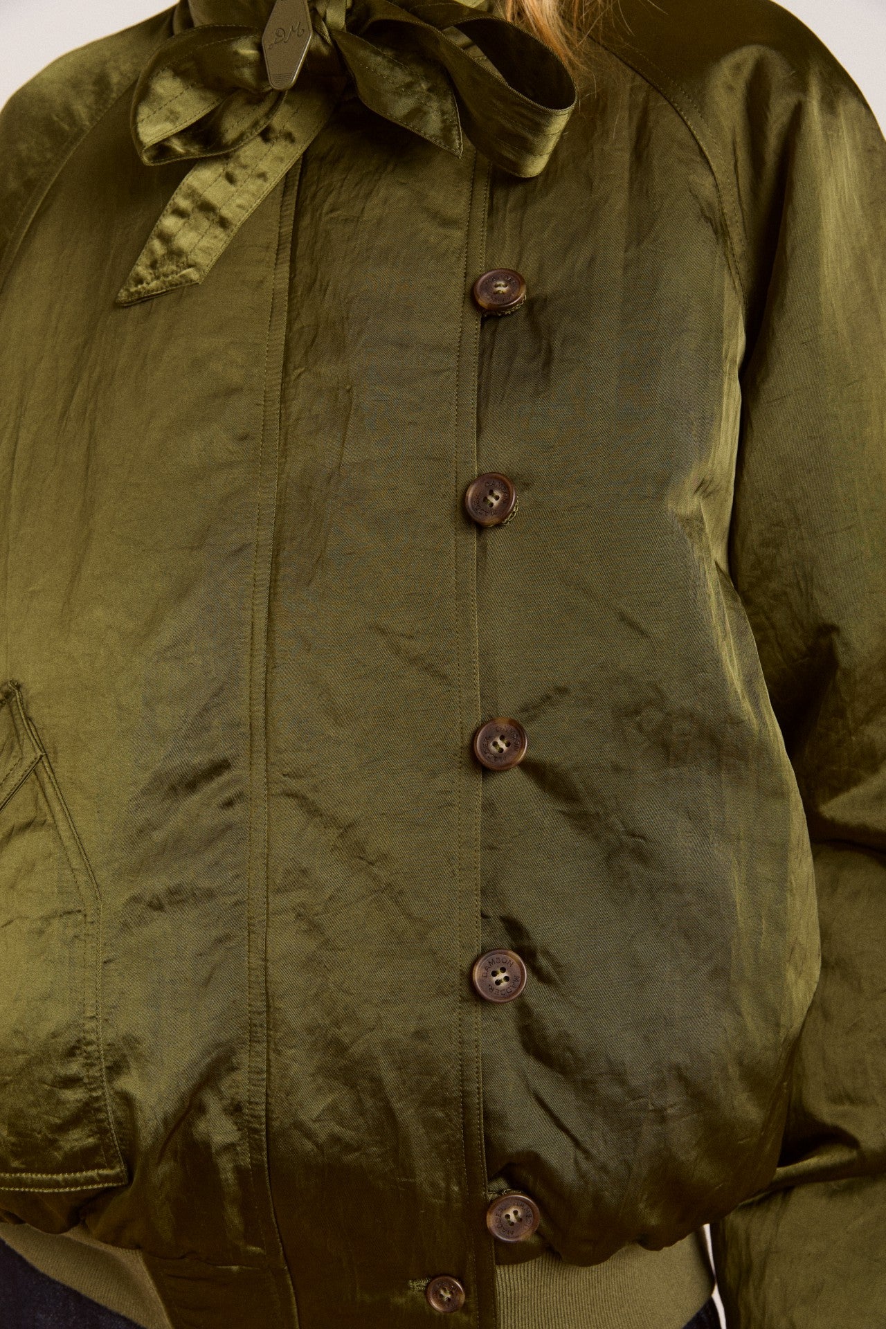 Damson Madder joanie bomber - olive