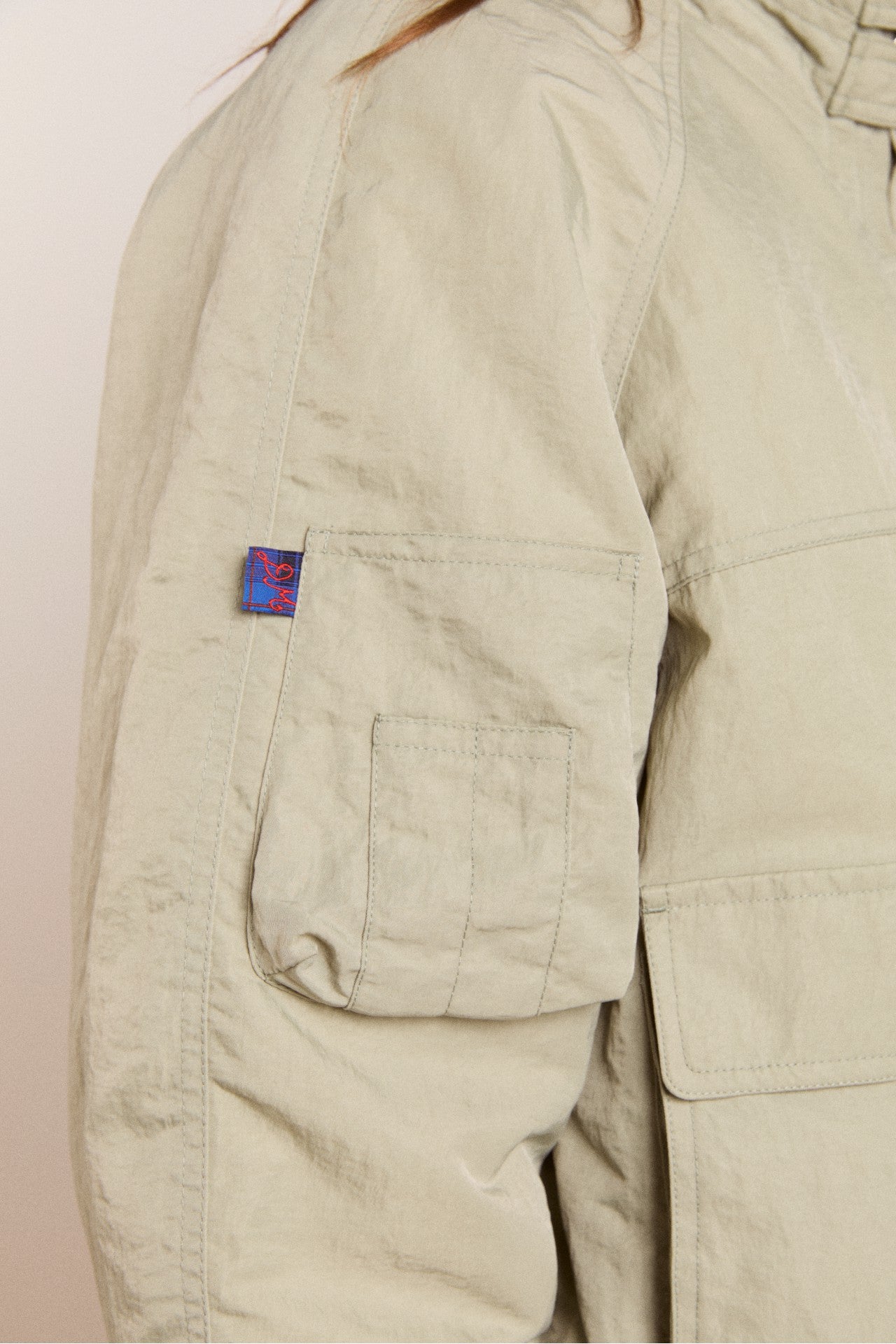 Damson Madder Chachi Bomber - Pale Aqua