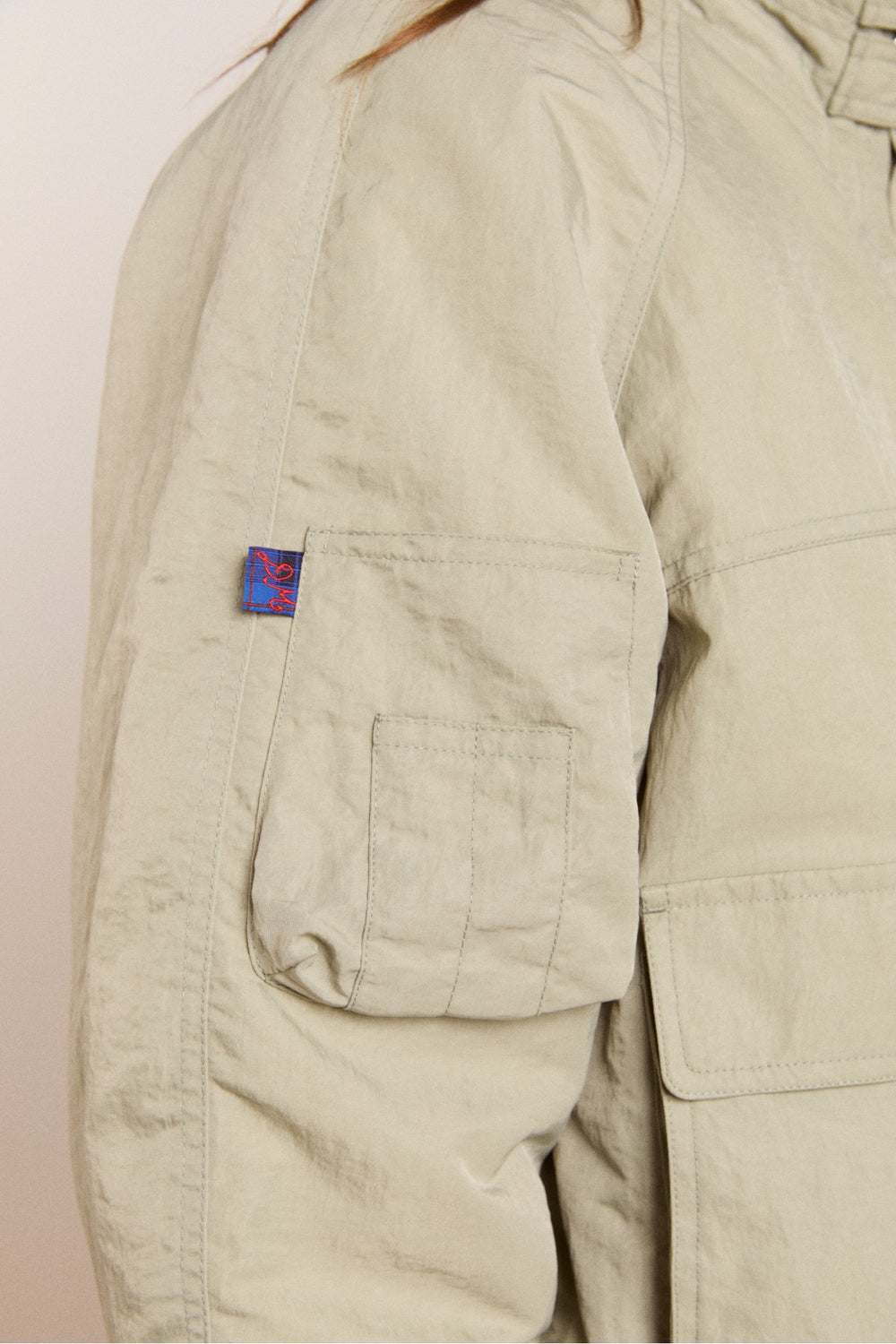Damson Madder Chachi Bomber - Pale Aqua