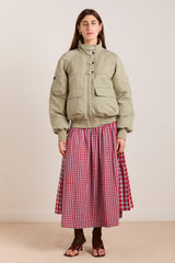 Damson Madder Chachi Bomber - Pale Aqua