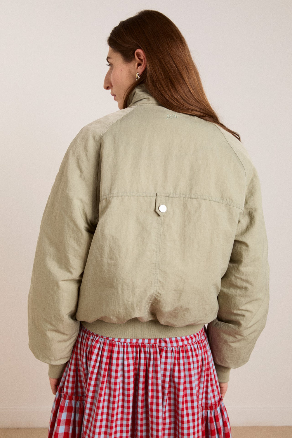 Damson Madder Chachi Bomber - Pale Aqua
