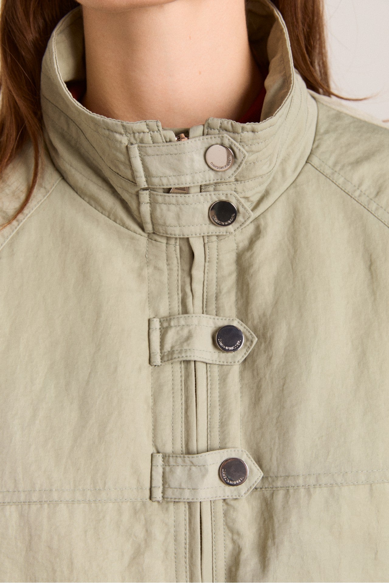Damson Madder Chachi Bomber - Pale Aqua