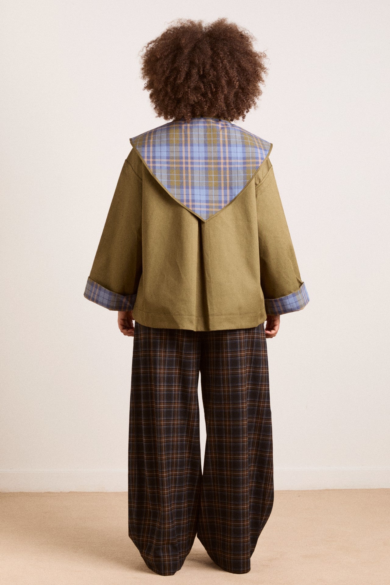 Damson Madder Reversible Trench | Olive Cropped Trench Coat