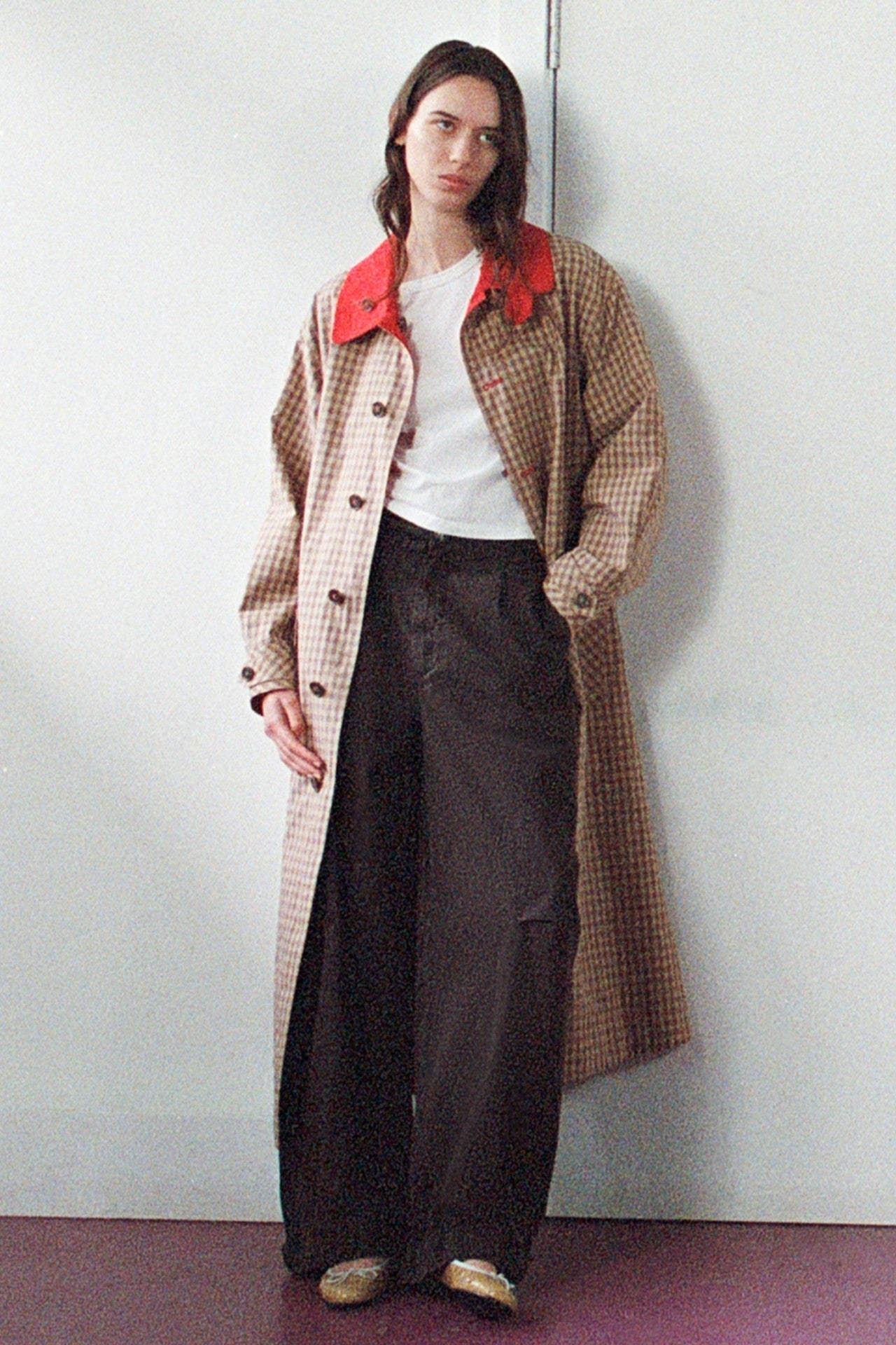 Damson Madder Anja reversible shower-proof trench
