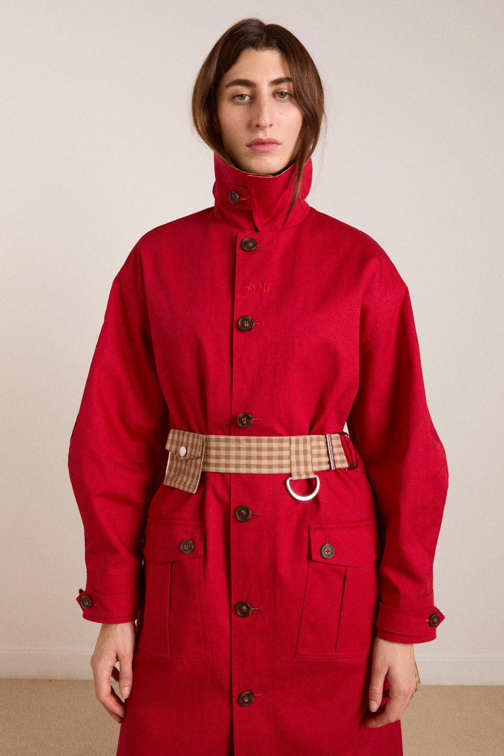 Damson Madder Anja reversible shower-proof trench