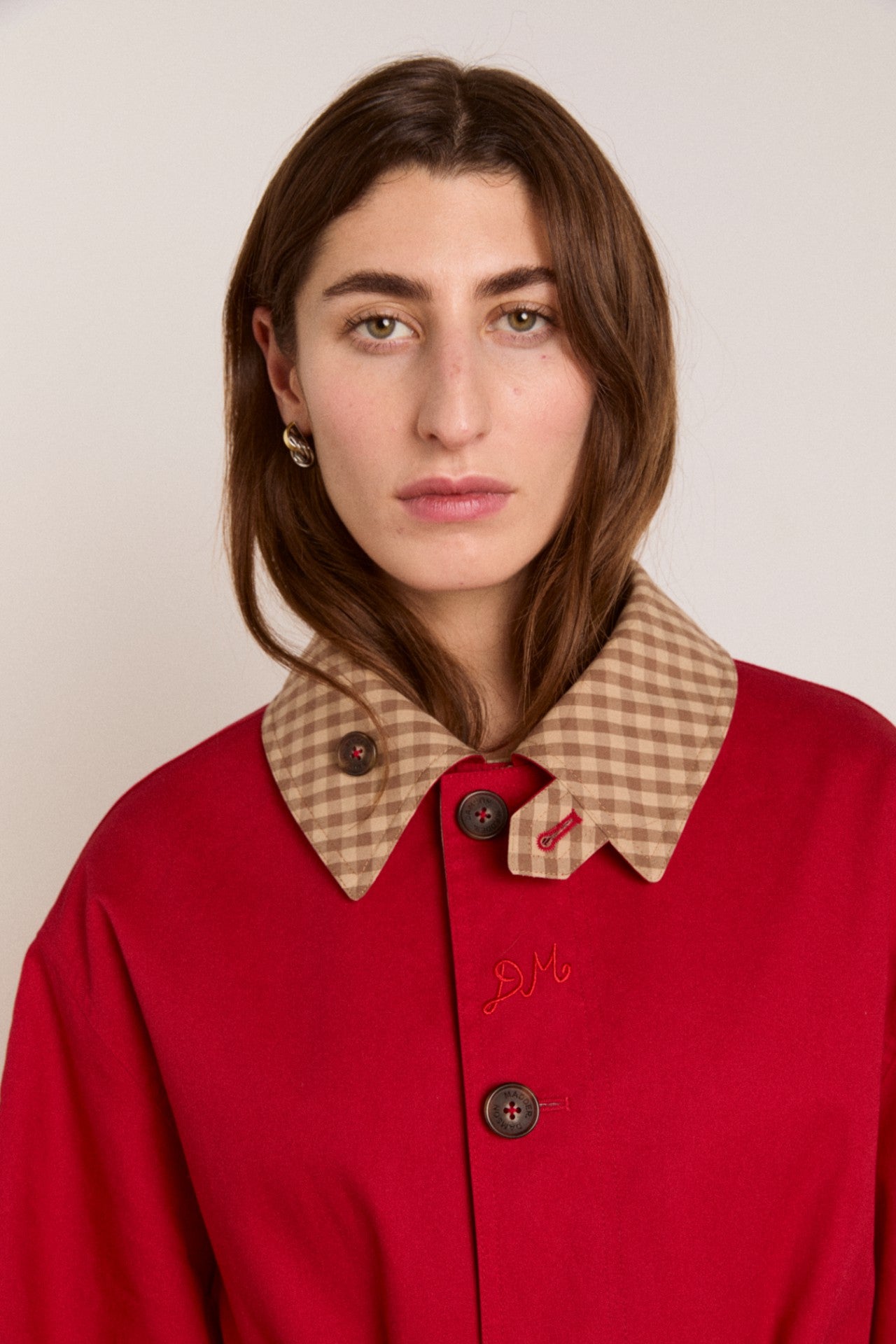 Damson Madder Anja reversible shower-proof trench