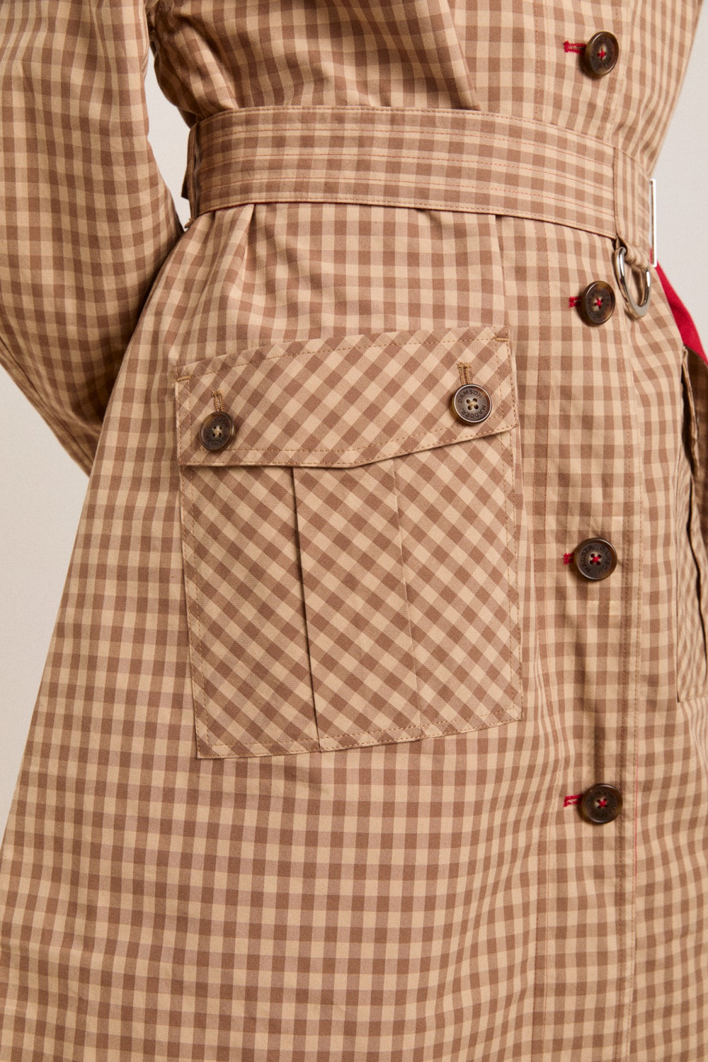 Damson Madder Anja reversible shower-proof trench
