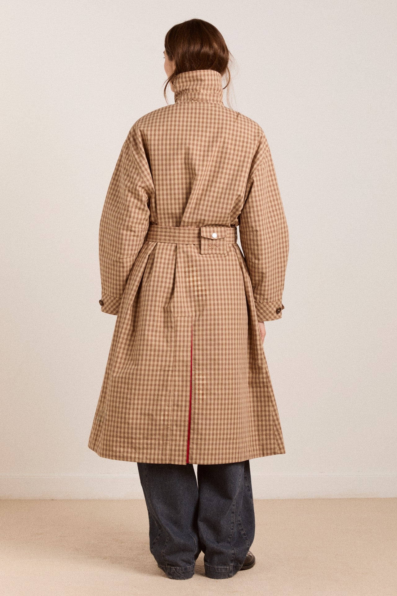 Damson Madder Anja reversible shower-proof trench
