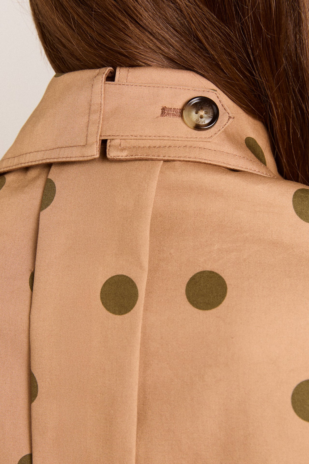 Damson Madder reversible jerry crop trench coat - camel spot