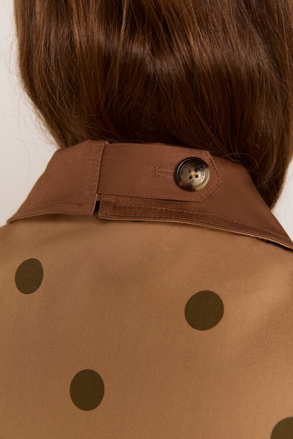 Damson Madder reversible jerry crop trench coat - camel spot