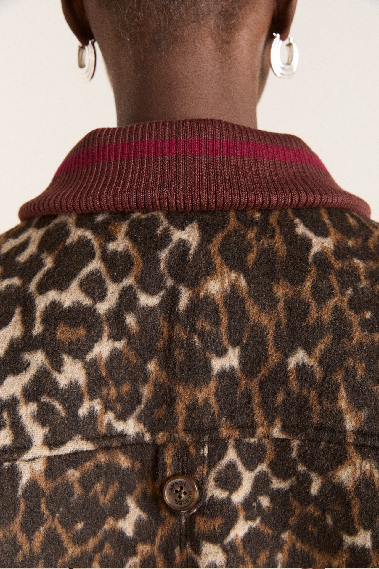 Damson Madder Pixie Bomber Jacket - Leopard