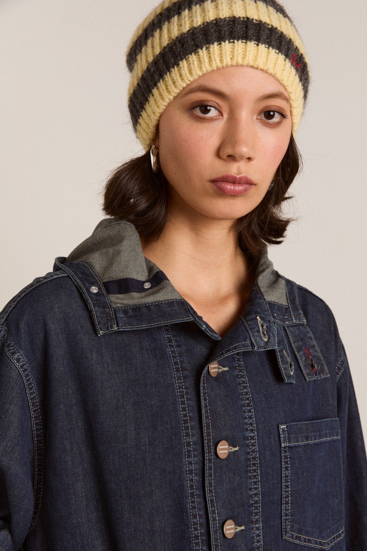 Damson Madder briar hoodie neptune wash