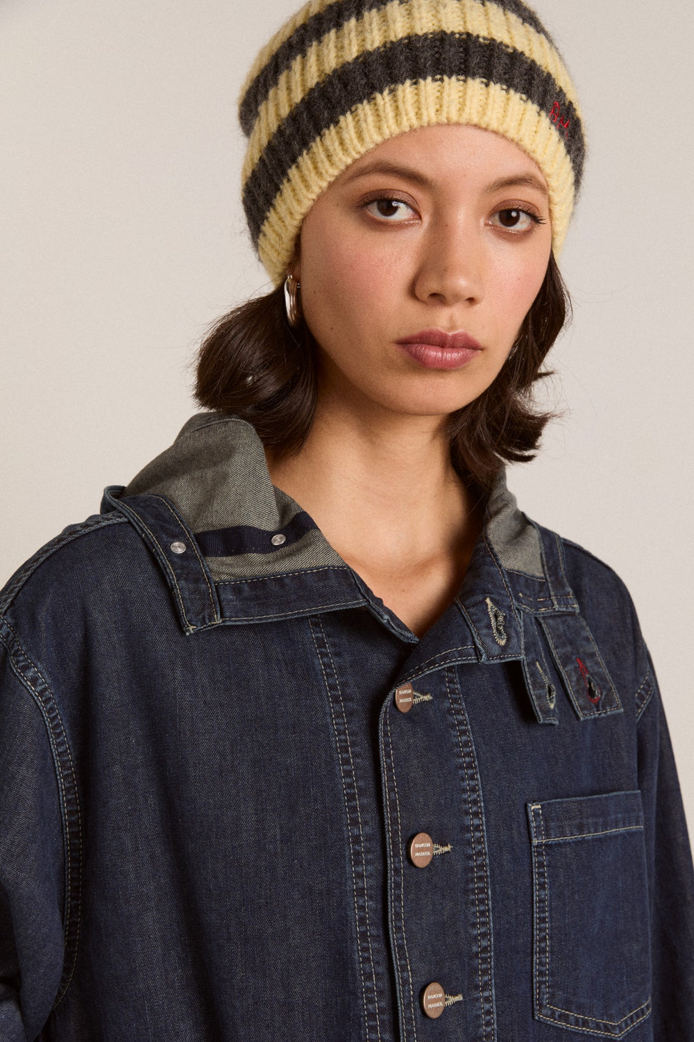 Damson Madder briar hoodie neptune wash