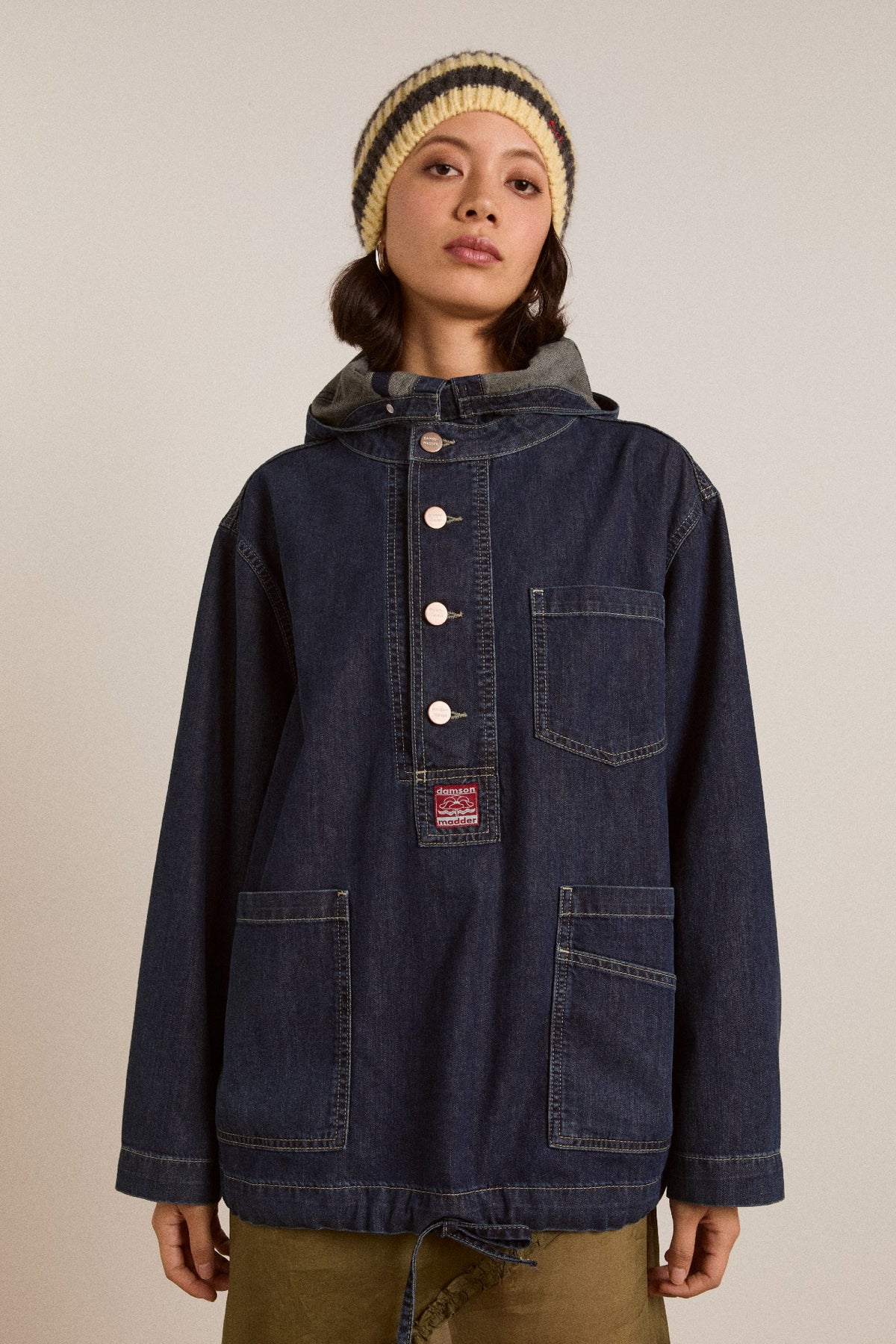 Damson Madder briar hoodie neptune wash