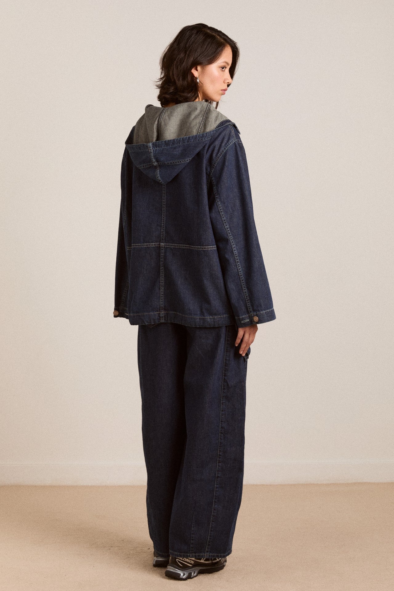 Damson Madder briar hoodie neptune wash