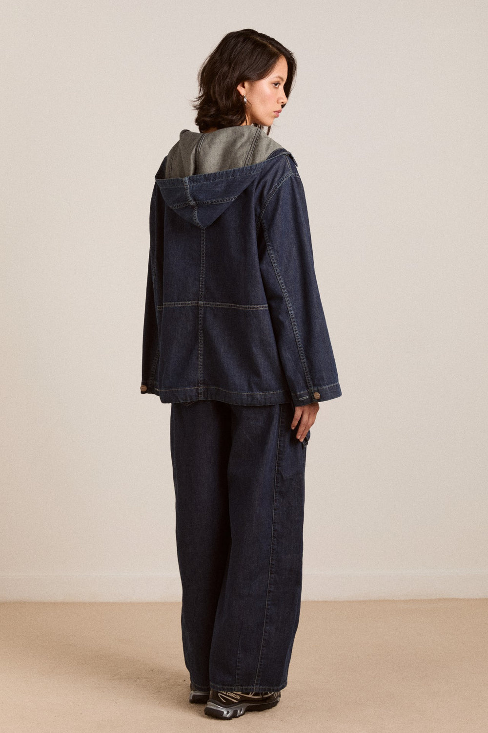 Damson Madder briar hoodie neptune wash