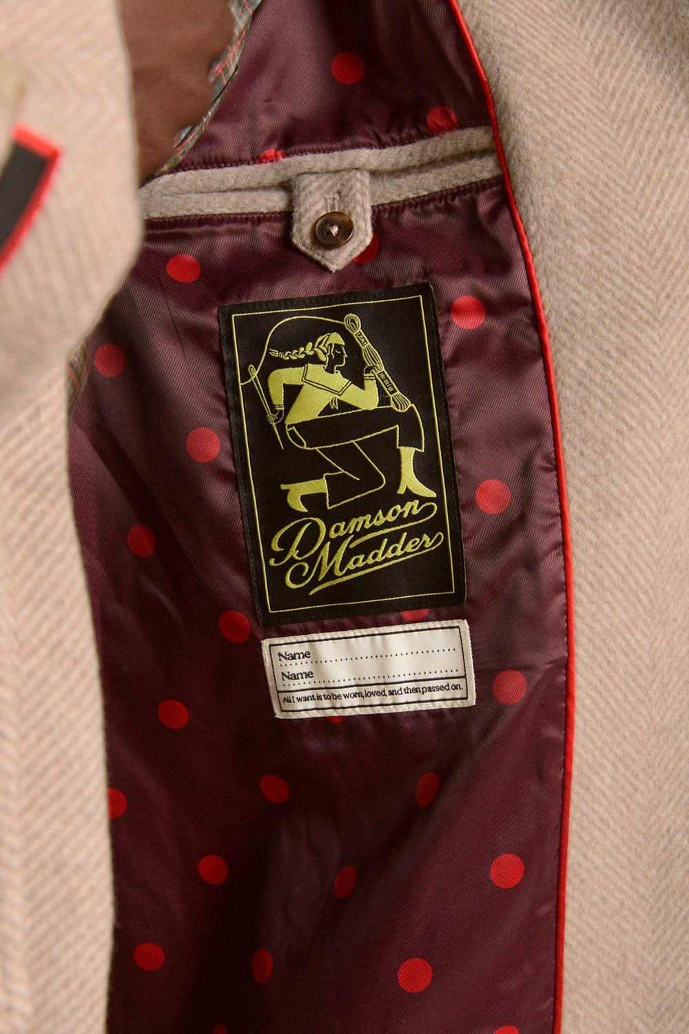 Damson Madder The Jude Oat Wool Coat | Long Wool Coat
