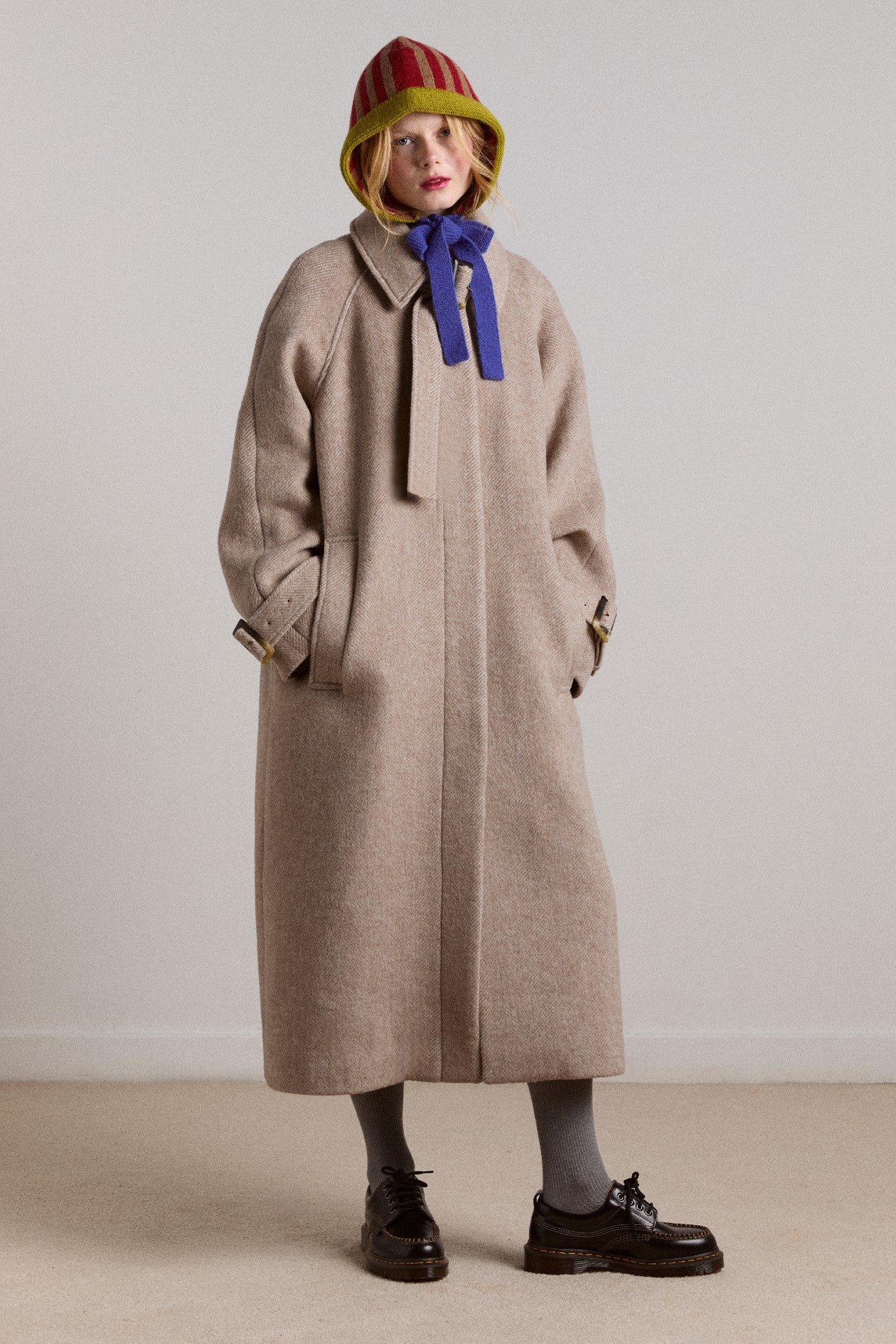 Damson Madder The Jude Oat Wool Coat | Long Wool Coat