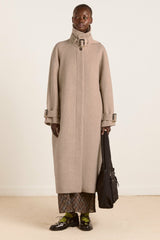 Damson Madder The Jude Oat Wool Coat | Long Wool Coat