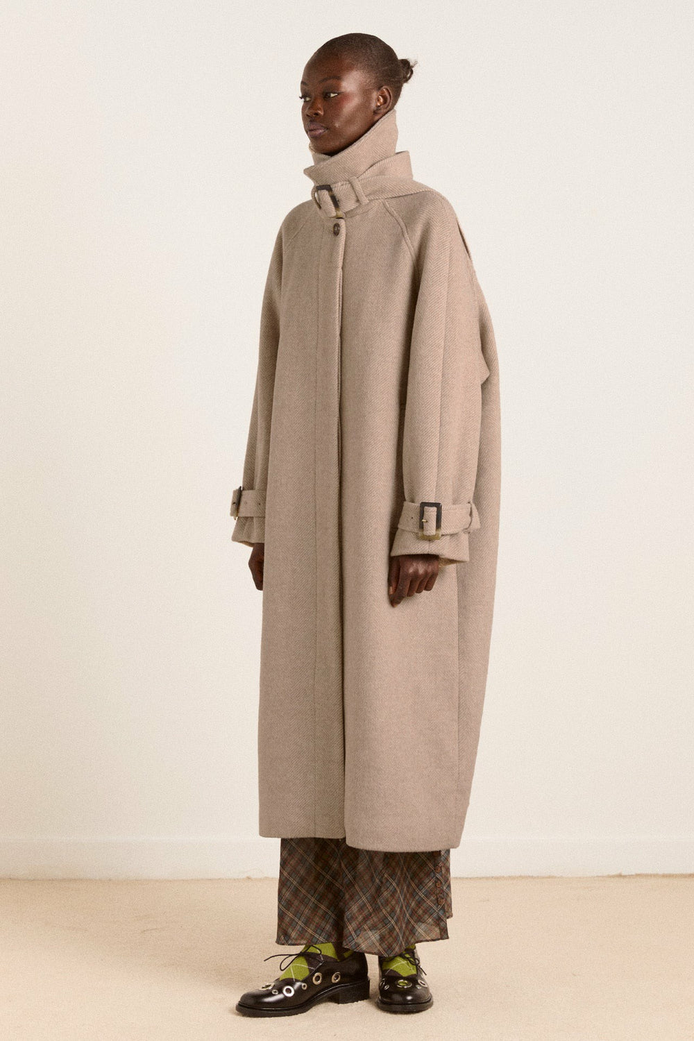 Damson Madder The Jude Oat Wool Coat | Long Wool Coat